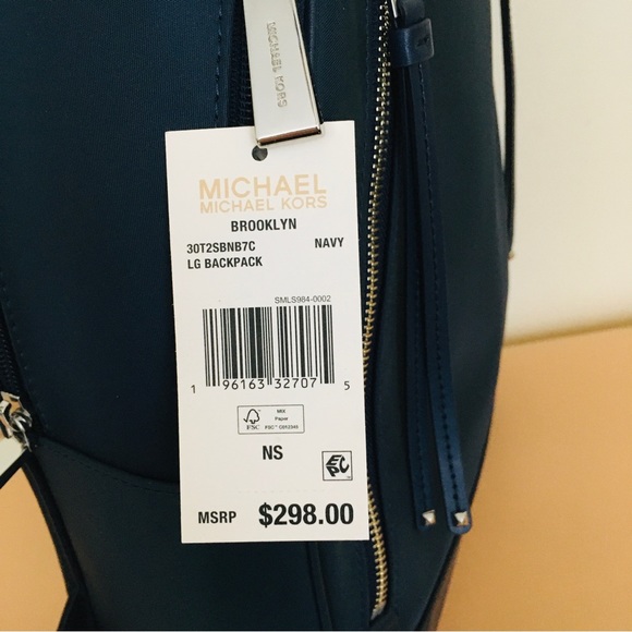 Michael Kors Brooklyn Large Backpack Navy one Size - Picture 11 of 12